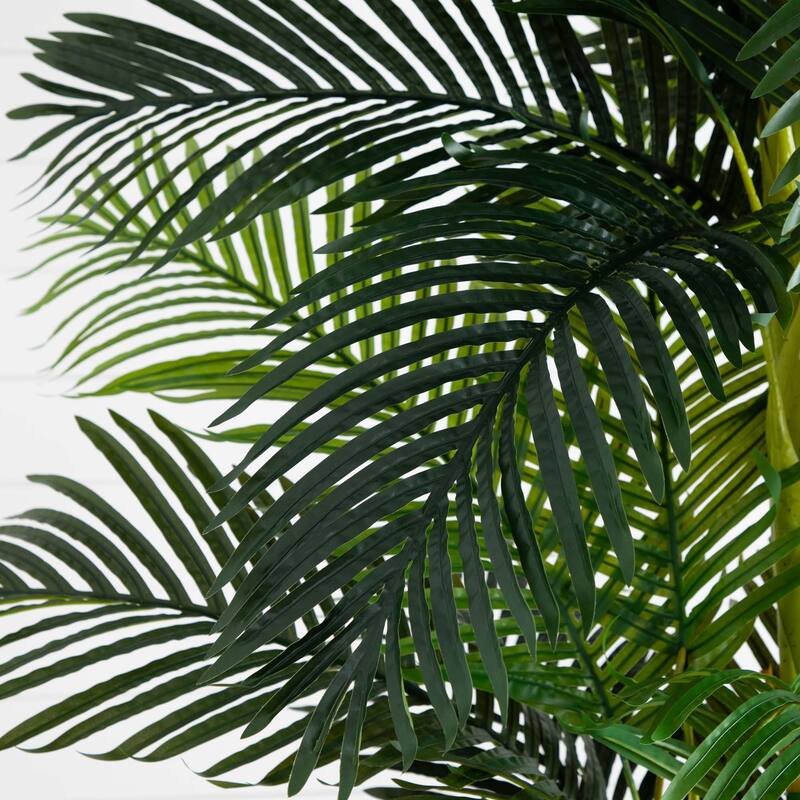 9' Artificial Double Golden Cane Palm Tree - Green