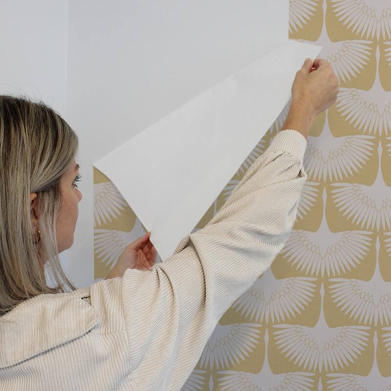 Genevieve Gorder Feather Flock Removable Peel and Stick Wallpaper