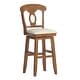 preview thumbnail 29 of 79, Eleanor Napoleon Back Wood Swivel Chair by iNSPIRE Q Classic Bar Height - Oak