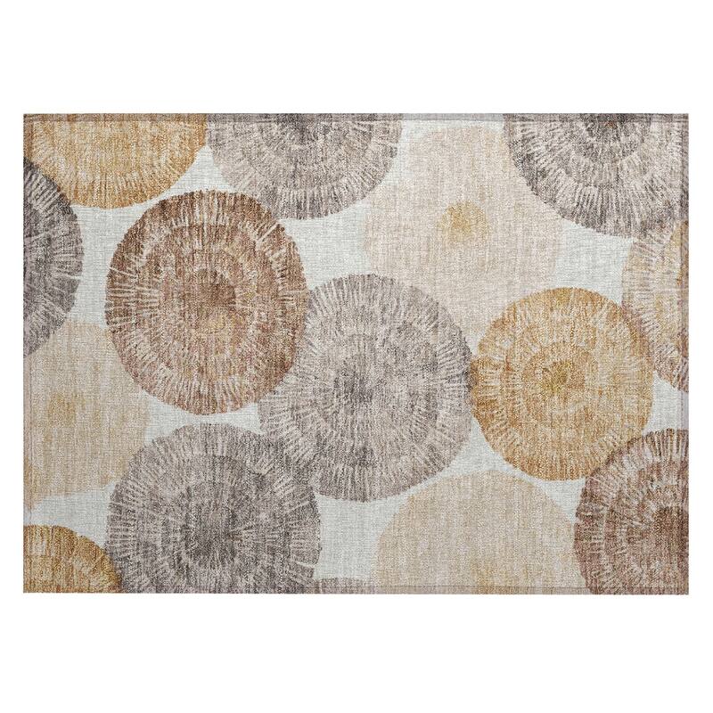 Machine Washable Indoor/ Outdoor Contemporary Devaughn Chantille Rug
