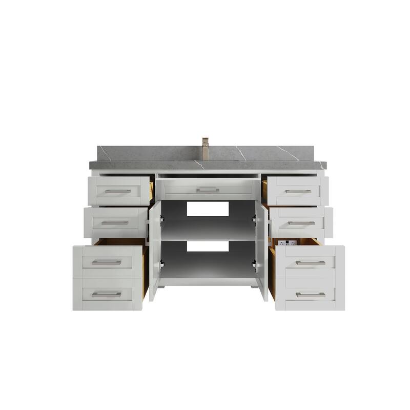 Willow Collections 60 in. W x 22 in. D Cambridge Single Sink Bathroom Vanity with Countertop