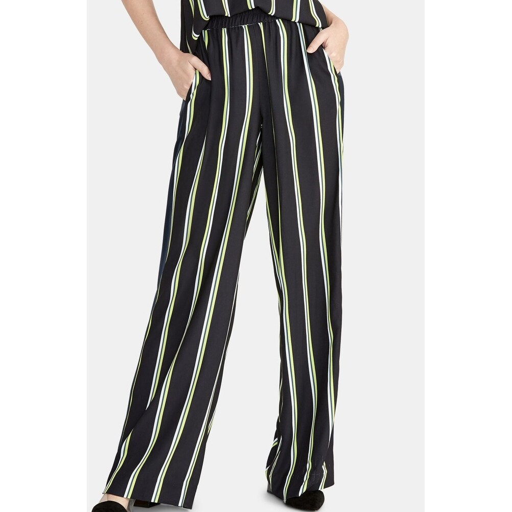 striped stretch pants