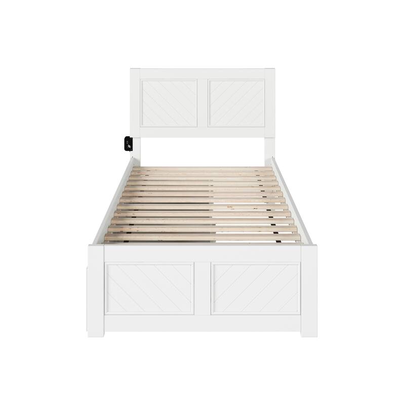Canyon Platform Bed with Matching Footboard & Storage Drawers
