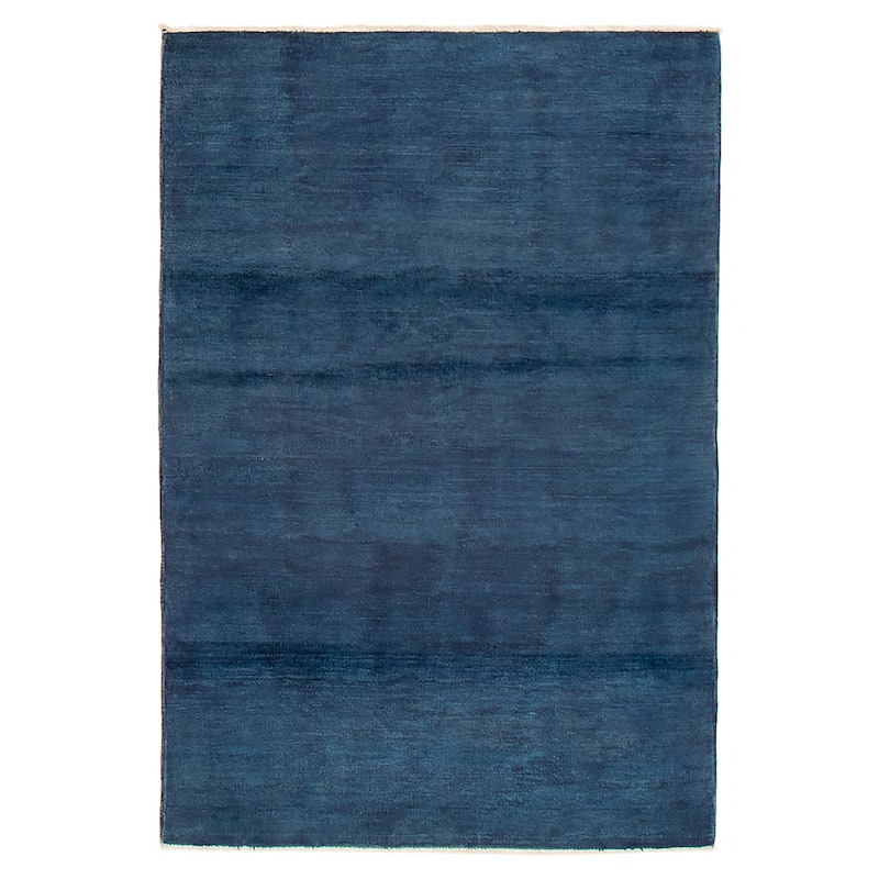 Pak Finest Gabbeh Navy Rug 3'10" x 5'9" - 3'10 x 5'9 - Navy - 3'10 x 5'9