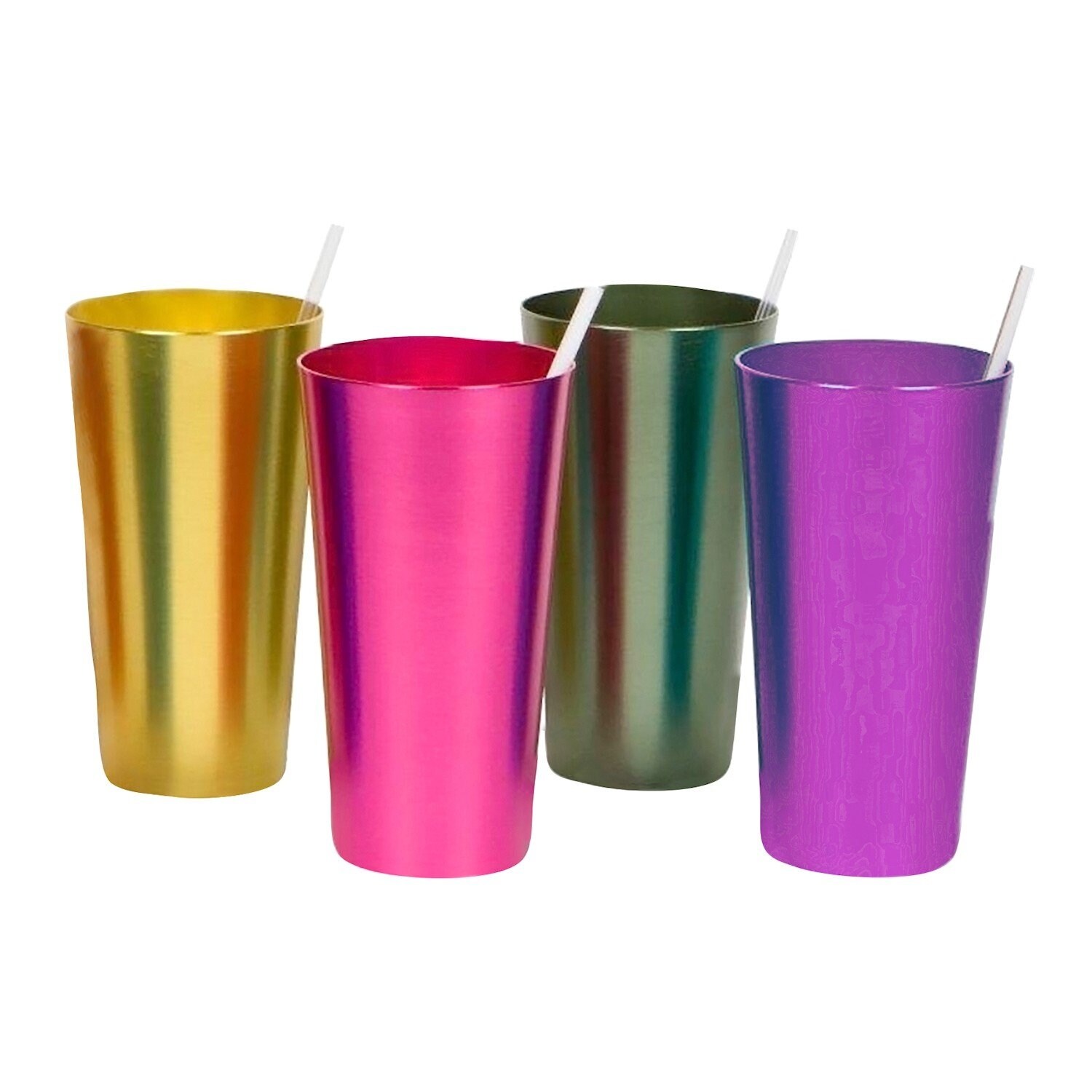 colored tumblers