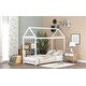 preview thumbnail 17 of 22, Twin Size Solid Wood House Bed with Roof for Kids, Toddler House Bed Frame, Children's Bed, No Box Spring Needed