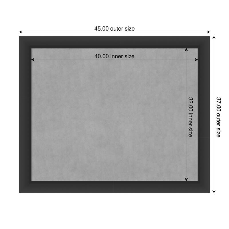 Amanti Art Sloped Black Framed - 45 x 37 in - Sloped Black
