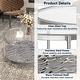preview thumbnail 7 of 8, Clihome Stainless Steel Glass Round Coffee Table