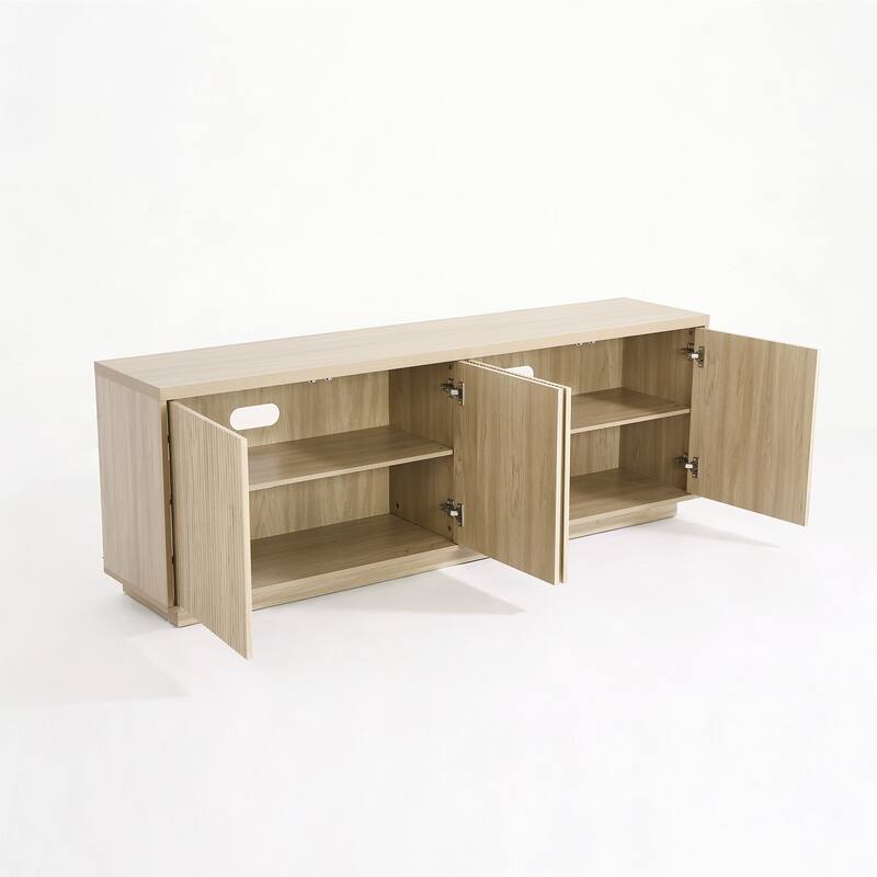 Wave Textured Modern Sideboard Cabinet