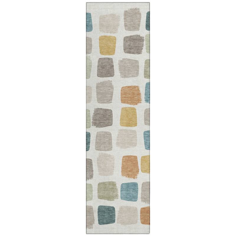 Machine Washable Indoor/ Outdoor Casual Hoppy Chantille Rug