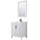 Option White / White Quartz Top / Matte Black Hardware