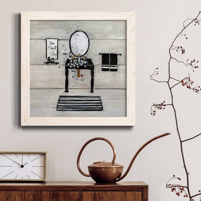 Neat and Tidy Bath-Premium Framed Canvas - Ready to Hang