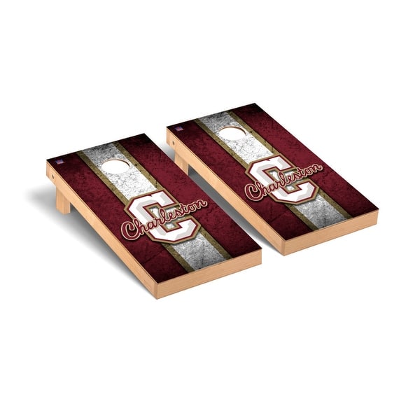 slide 2 of 5, Charleston Cougars Vintage Cornhole Board Set