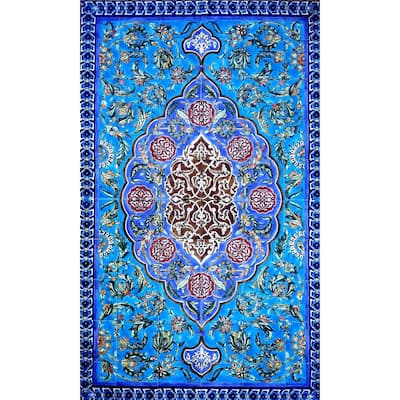 36in x 60in Intricate Area Rug Persian Design 60pc Ceramic Tiles Set