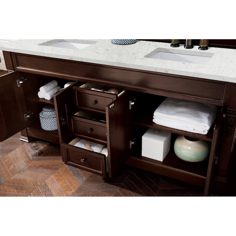 James Martin Vanities Brookfield 72" Double Vanity, Burnished Mahogany