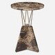 preview thumbnail 1 of 4, Uttermost 50002 Levitate 16" Diameter Marble Accent Table Brown