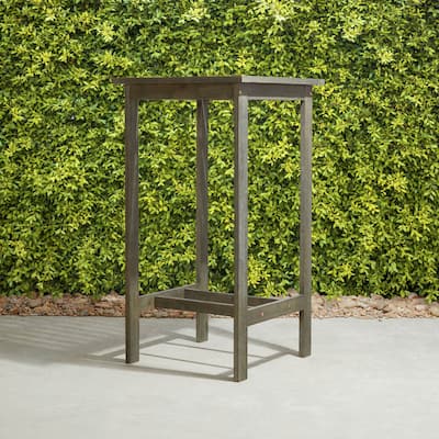 Grey-washed Farmhouse Wood Bar Table