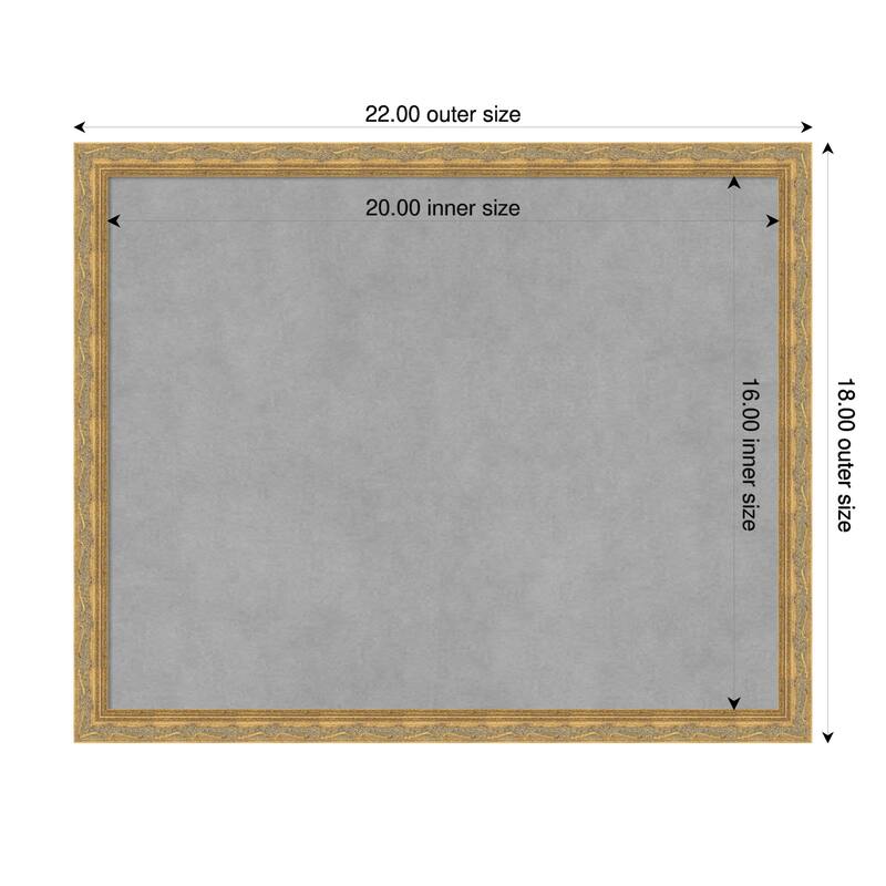 Amanti Art Mila Dark Gold Framed - 22 x 18 in - Mila Dark Gold