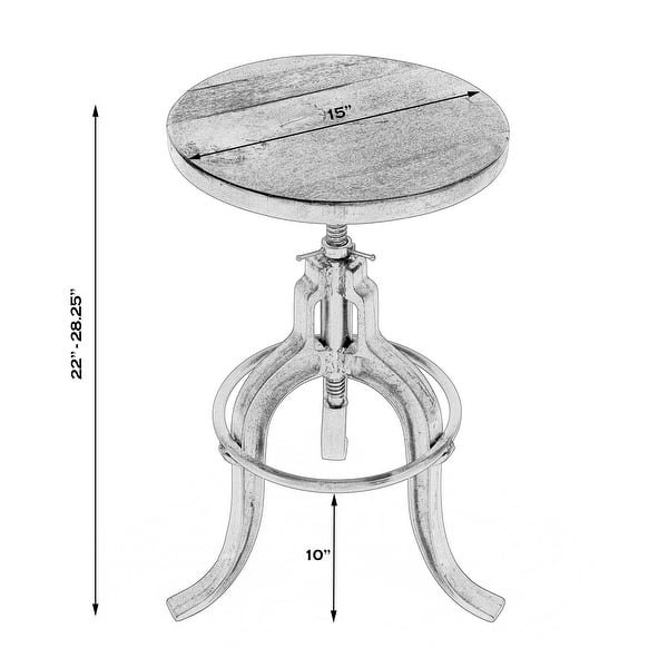 Gladney Iron Revolving Bar Stool