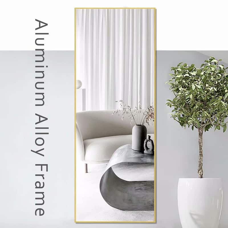 Dovelina Modern Full Length Floor Mirror - Freestanding Vanity Mirror for Bathroom or Living Space