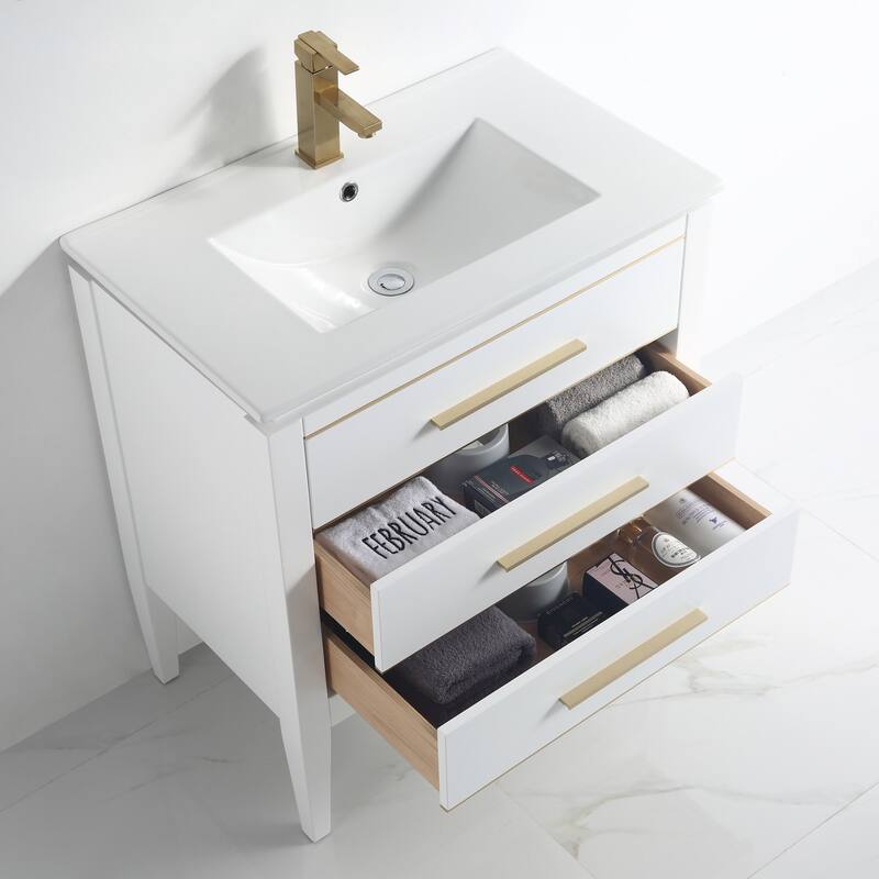 Ayer 30" Single Bathroom Vanity Set - 18D x 30W x 34H