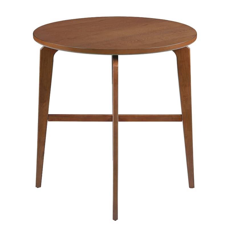 Christopher Knight Home - Bracken Retro Nordic Counter Height Bar Table with Solid Wood Legs & Cross-Reinforced Beams