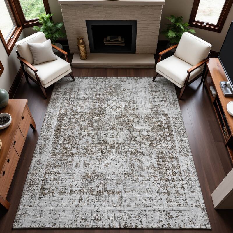 Premium Washable Super Soft Vintage Traditional Mayfield Rug