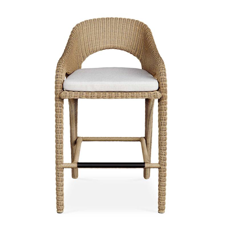 Uttermost Kavali Outdoor Wicker Stool - 23" W X 42" H X 25.75" D