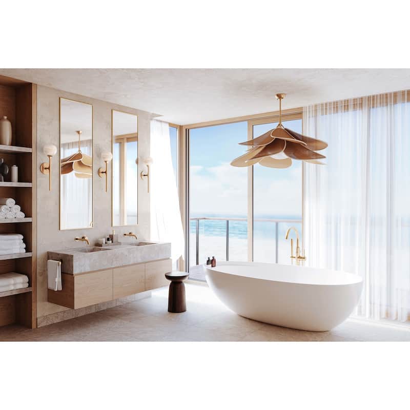 Hudson Valley Lighting 3144 Florina 44" Wide Rattan Pendant