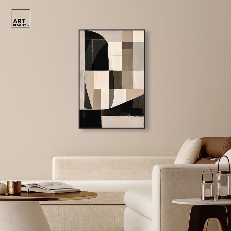 Modern Shapes II Canvas by Art Remedy
