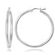 preview thumbnail 1 of 10, Mondevio Sterling Silver High Polished Round Hoop Earrings