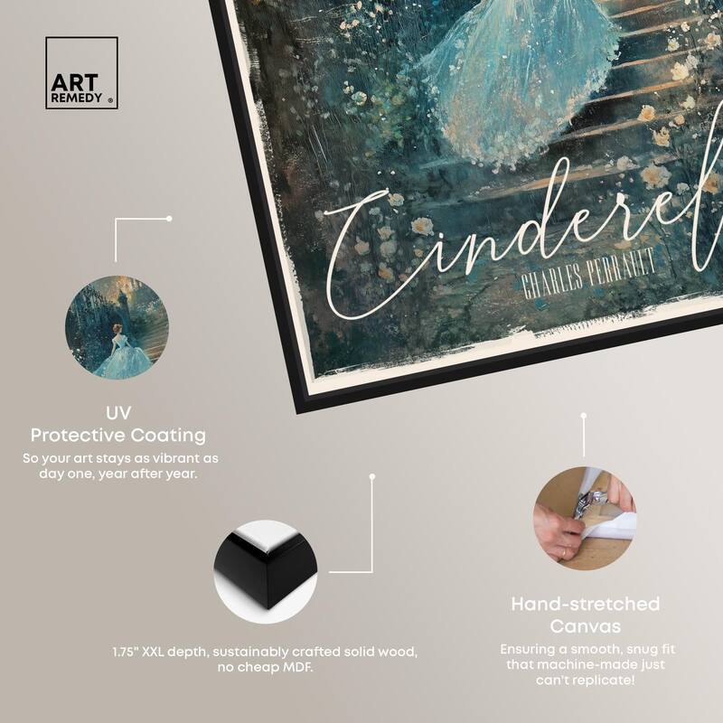 Classic Cinderella Canvas by Art Remedy