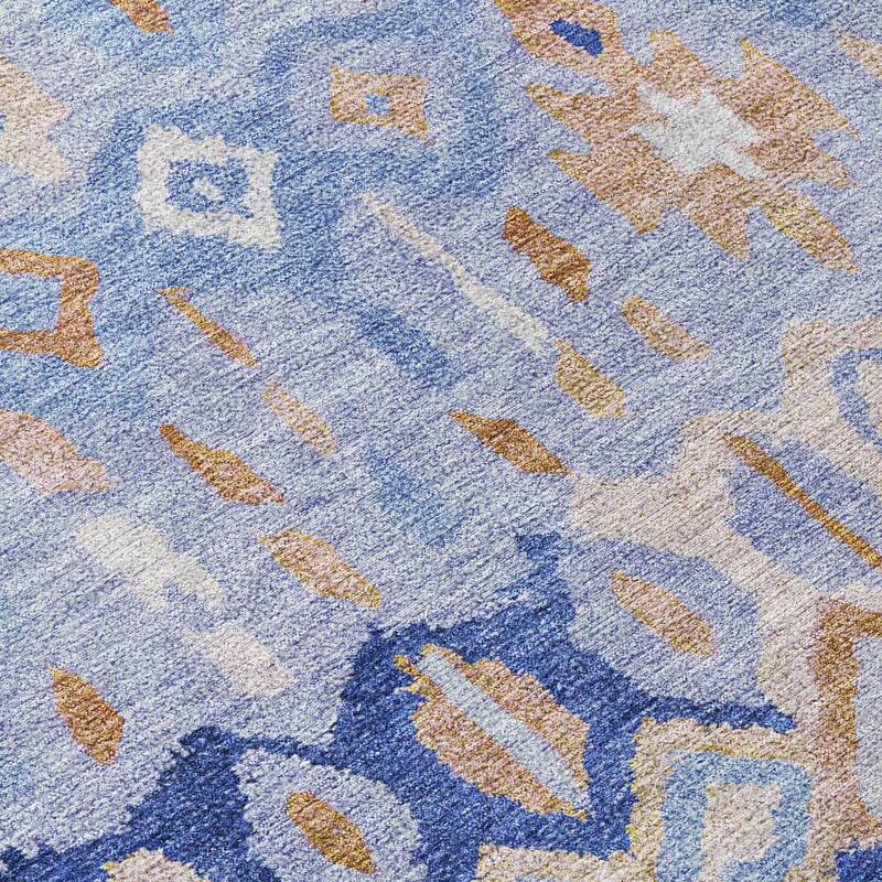 Machine Washable Indoor/ Outdoor Boho Moroccan Chantille Rug