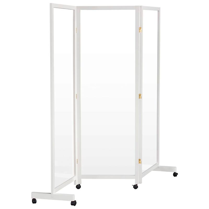 5.75 ft Tall Clear Screen on Wheels