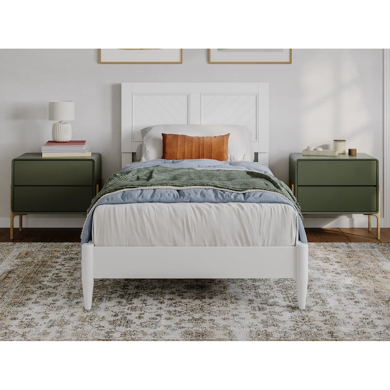 Berkshire Solid Wood Low Profile Platform Bed