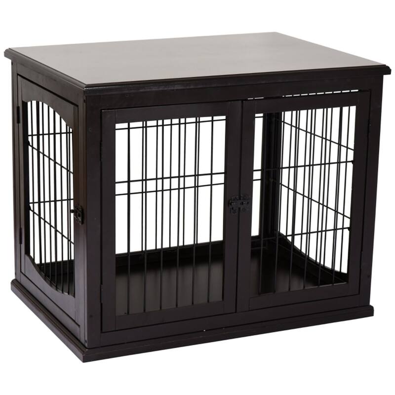 2 in 1 Design Dog House with Loackable Door for Security Suitable for Medium and Small Dogs