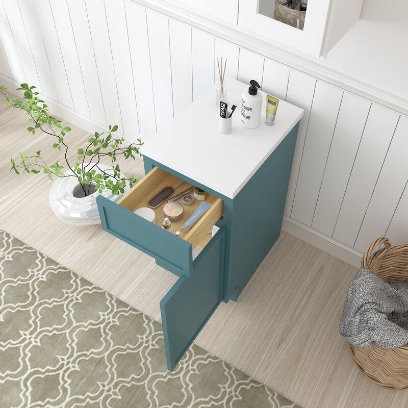 Vanity Art 15" Freestanding Single Base Storage Cabinet with Soft Close Door