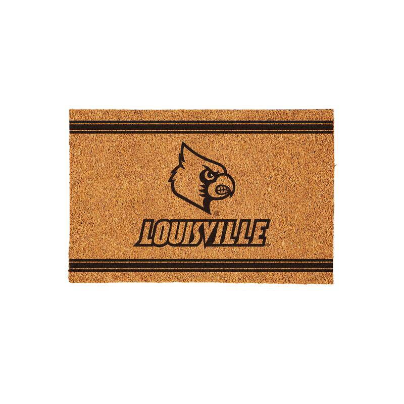 University of Louisville Monochrome Indoor/Outdoor Coir Door Mat