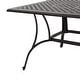 preview thumbnail 6 of 8, Alfresco Cast Aluminum Patio Dining Table by Christopher Knight Home - 67.50 L x 37.50 W x 29 H