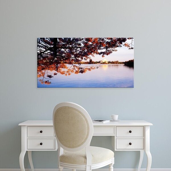 Easy Art Prints Panoramic Images's 'Jefferson Memorial Washington DC' Premium Canvas Art