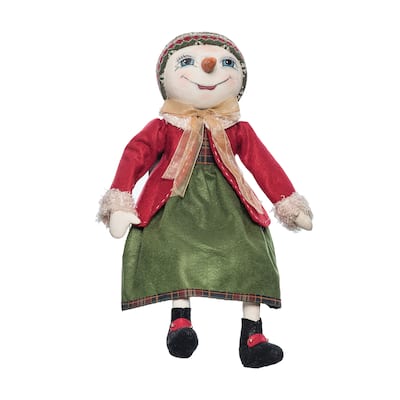 Lucinda Christmas and Holiday Figure Gathered Traditions Joe Spencer Figurine - Multicolored