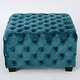 preview thumbnail 12 of 54, Jaymee Modern Glam Button Tufted Velvet Ottoman by Christopher Knight Home