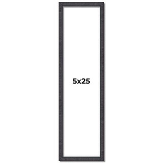 5x25 Frame Brown Solid Wood Picture Frame - Complete Modern Photo - Bed ...