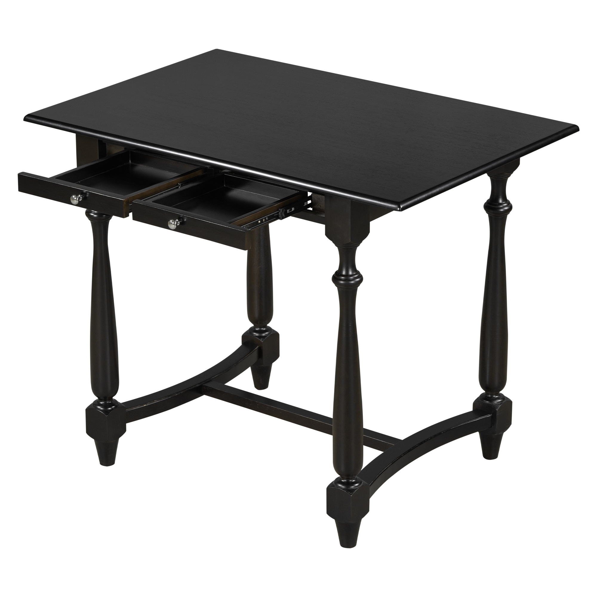 45x30 inch Rectangular Dining Table,Counter Height Table with Storage  Drawer, Solid Wood Kitchen & Dining Room Table with Iron-Covered Footrest