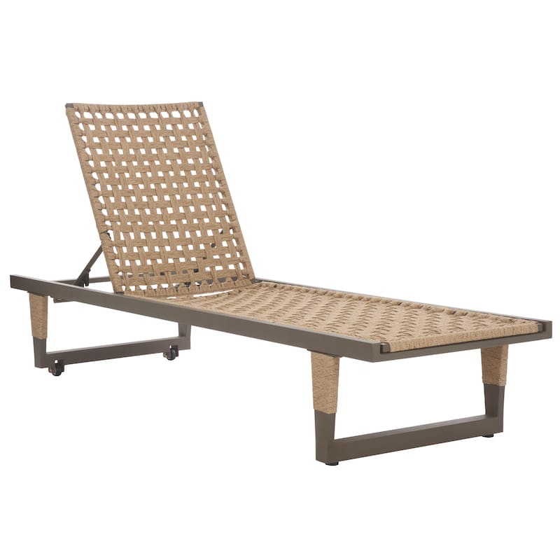 SAFAVIEH Outdoor Living Arthur Lounge Chair - 26"W x 82"D x 38"H