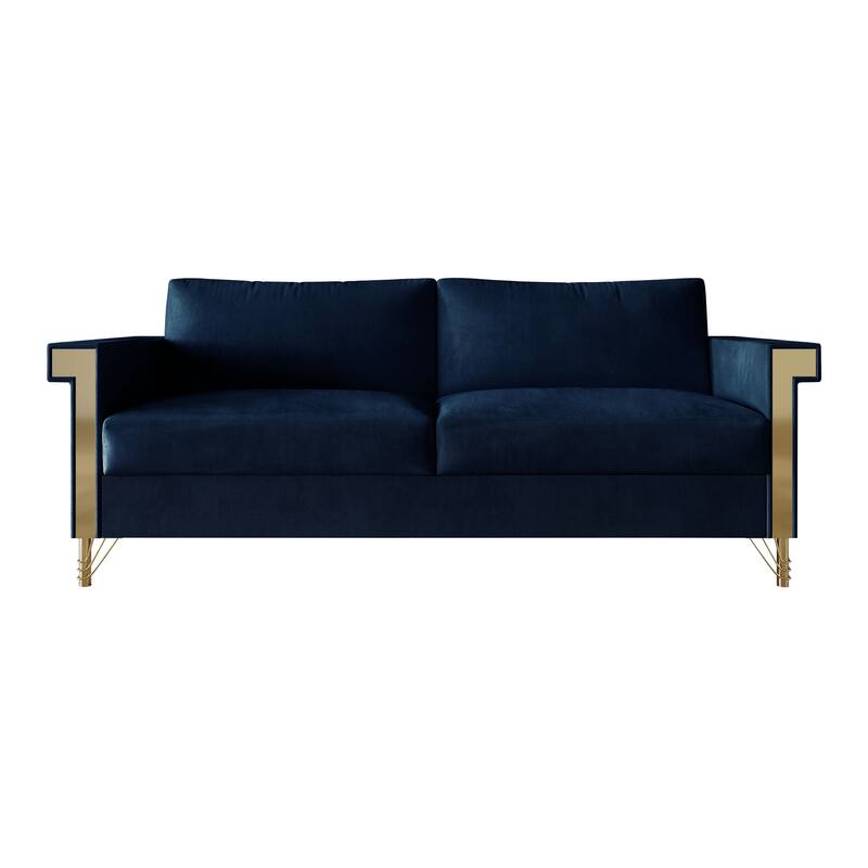 CraftPorch Glam Velvet Upholstered 2-Piece Living Room Set