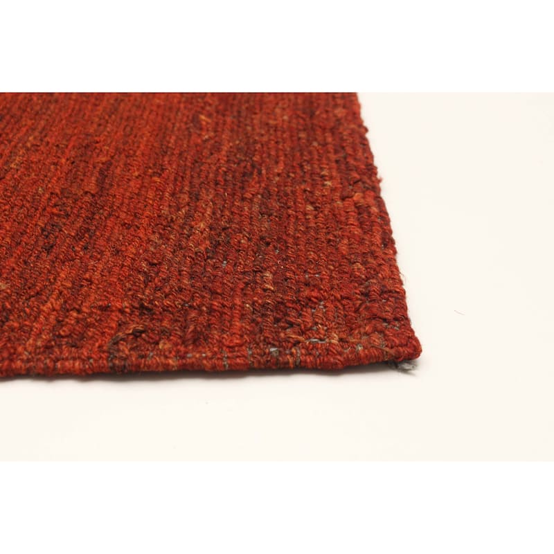 ECARPETGALLERY Flat-Weave Natural Red Wool Tapestry Kilim - 4'11 x 6'6