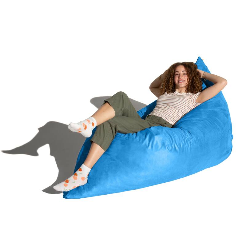 Jaxx 5.5' Huge Bean Bag Floor Pillow and Lounger for Adults - Microsuede