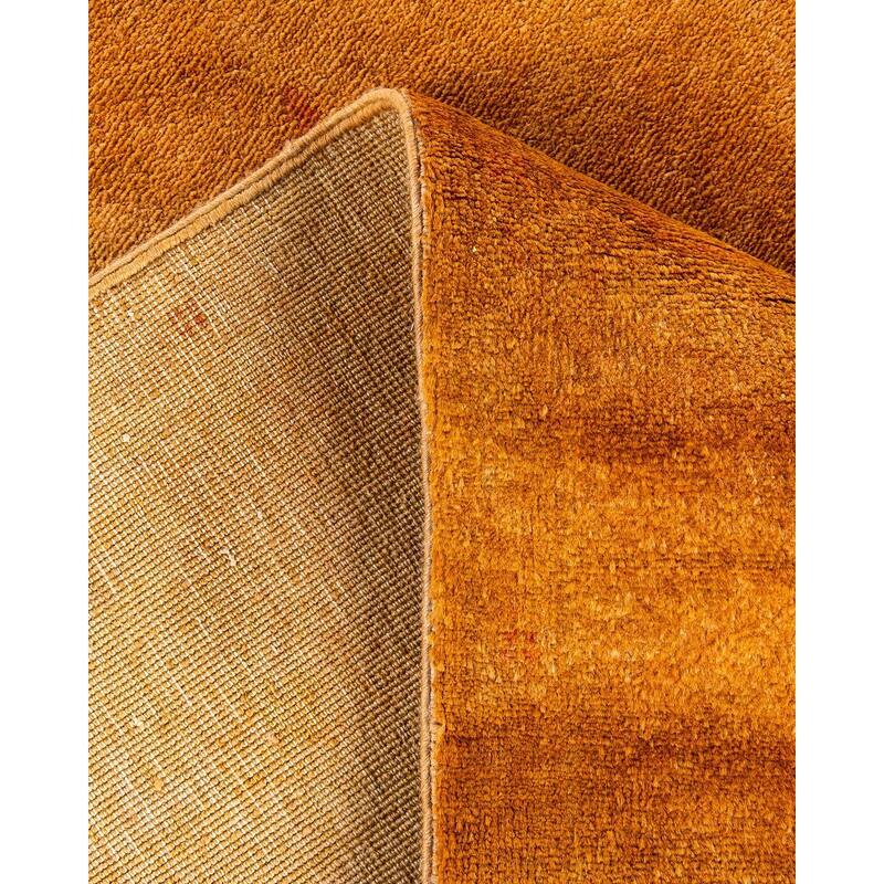 Vibrance, One-of-a-Kind Hand-Knotted Area Rug - Gold, 4' 2" x 6' 3" - 4' 2" x 6' 3"