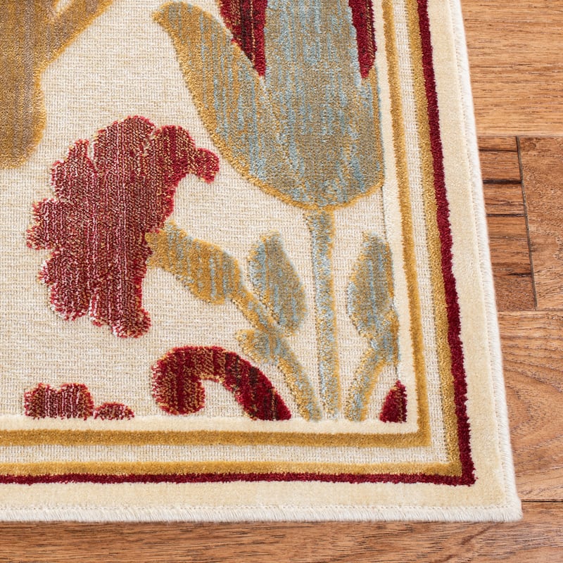 SAFAVIEH Paradise Dave Modern Viscose Rug - 5'3" x 7'6" - Red - Rectangle